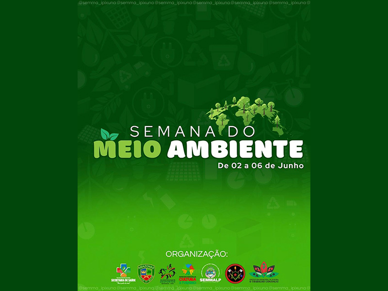 programação da Semana do Meio Ambiente!