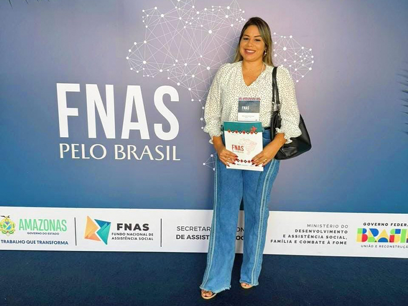 A prefeita Paula Augusta esteve presente, nesta segunda-feira (2), na 11ª etapa do FNAS pelo Brasil, realizada em Manaus (AM)