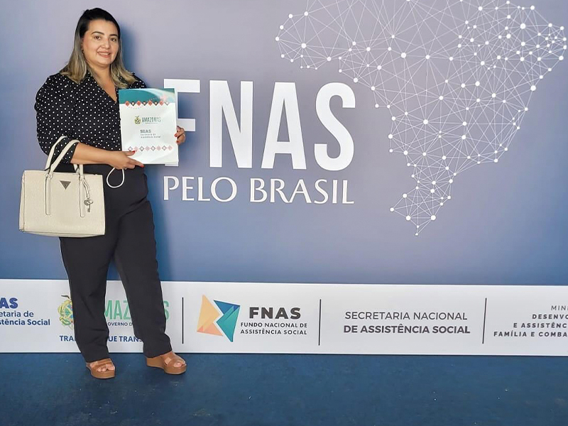 A prefeita Paula Augusta esteve presente, nesta segunda-feira (2), na 11ª etapa do FNAS pelo Brasil, realizada em Manaus (AM)