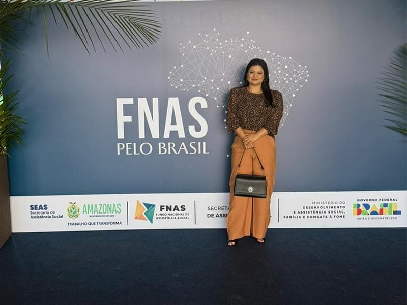 A prefeita Paula Augusta esteve presente, nesta segunda-feira (2), na 11ª etapa do FNAS pelo Brasil, realizada em Manaus (AM)