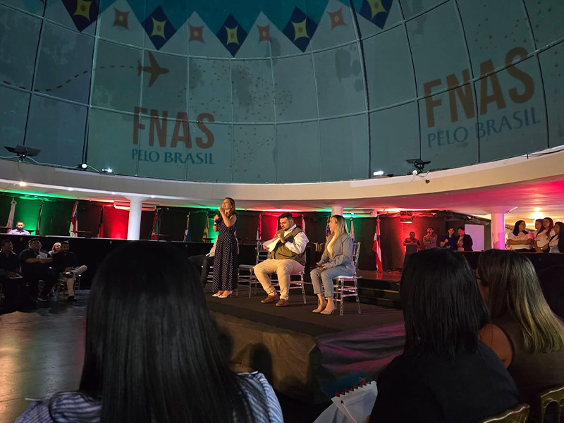 A prefeita Paula Augusta esteve presente, nesta segunda-feira (2), na 11ª etapa do FNAS pelo Brasil, realizada em Manaus (AM)